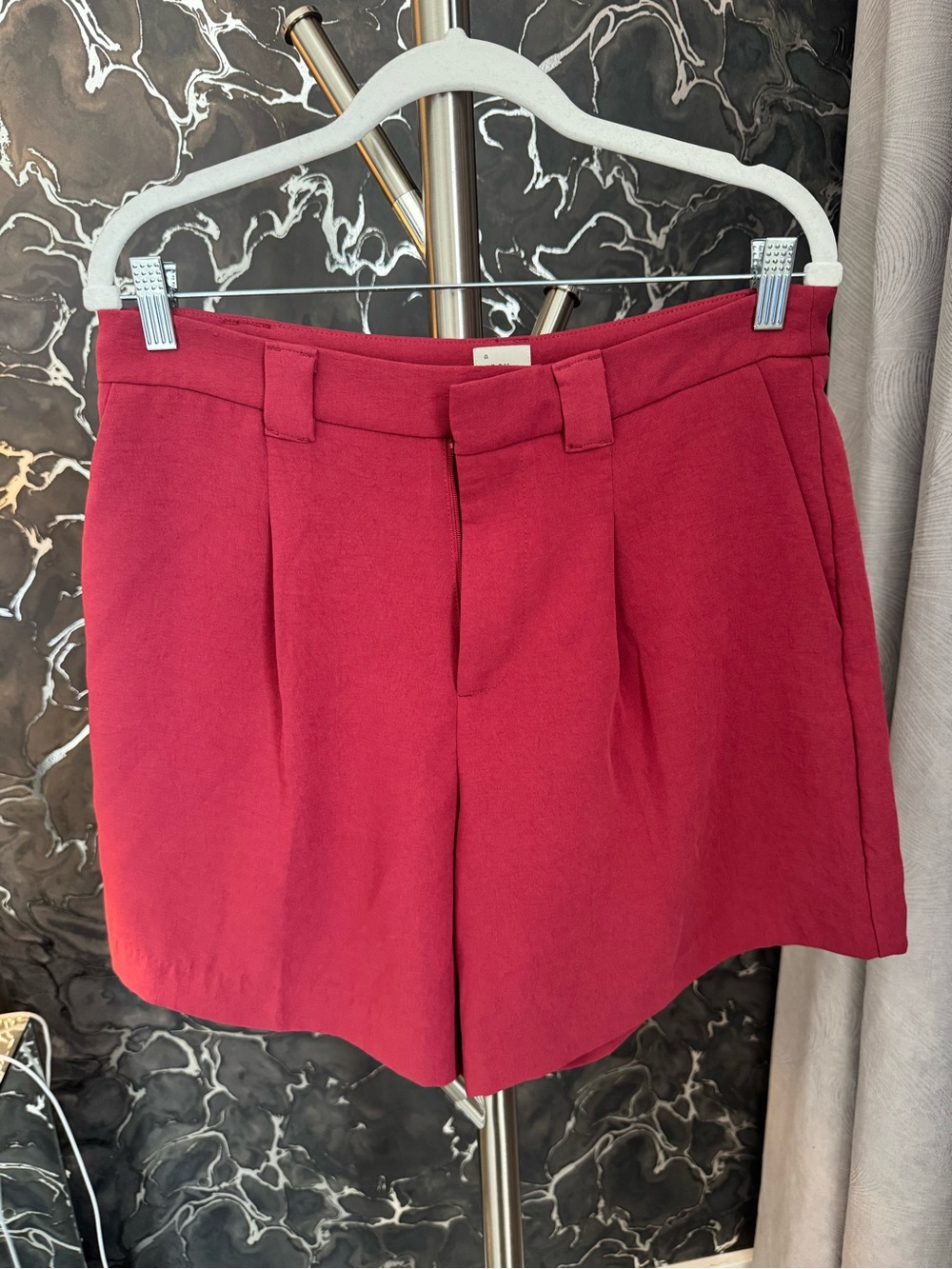 a new day Women's Tailored Red High-Rise Shorts